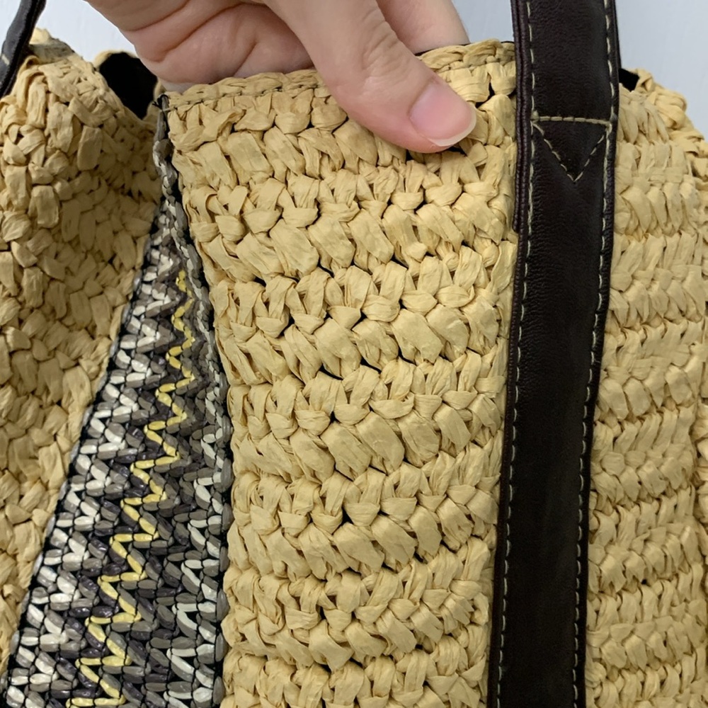2-in-1 New York & Company Straw Convertable Bag - Picture 9 of 17